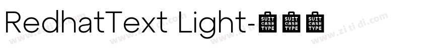 RedhatText Light字体转换